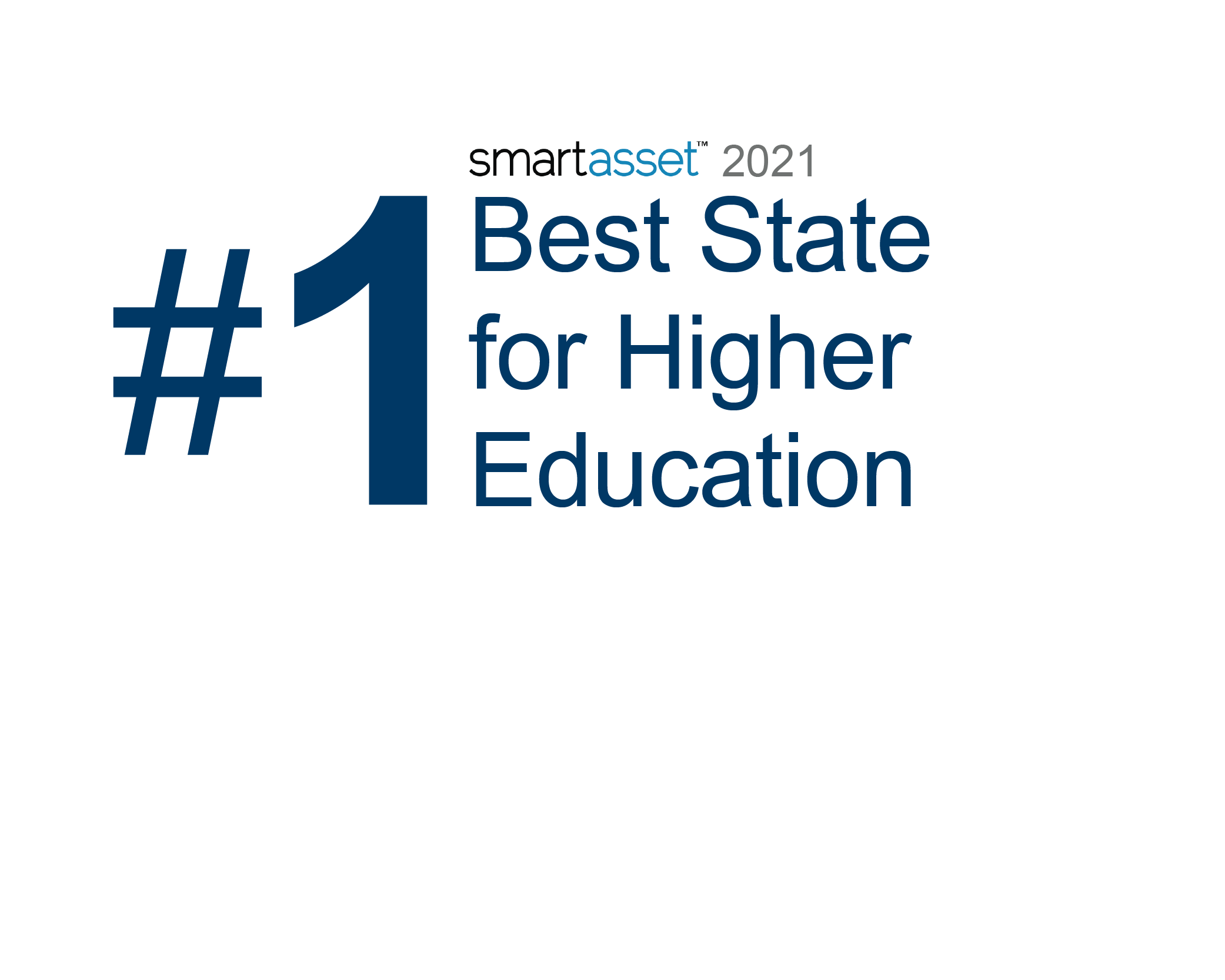 #2 Best State for Higher Education