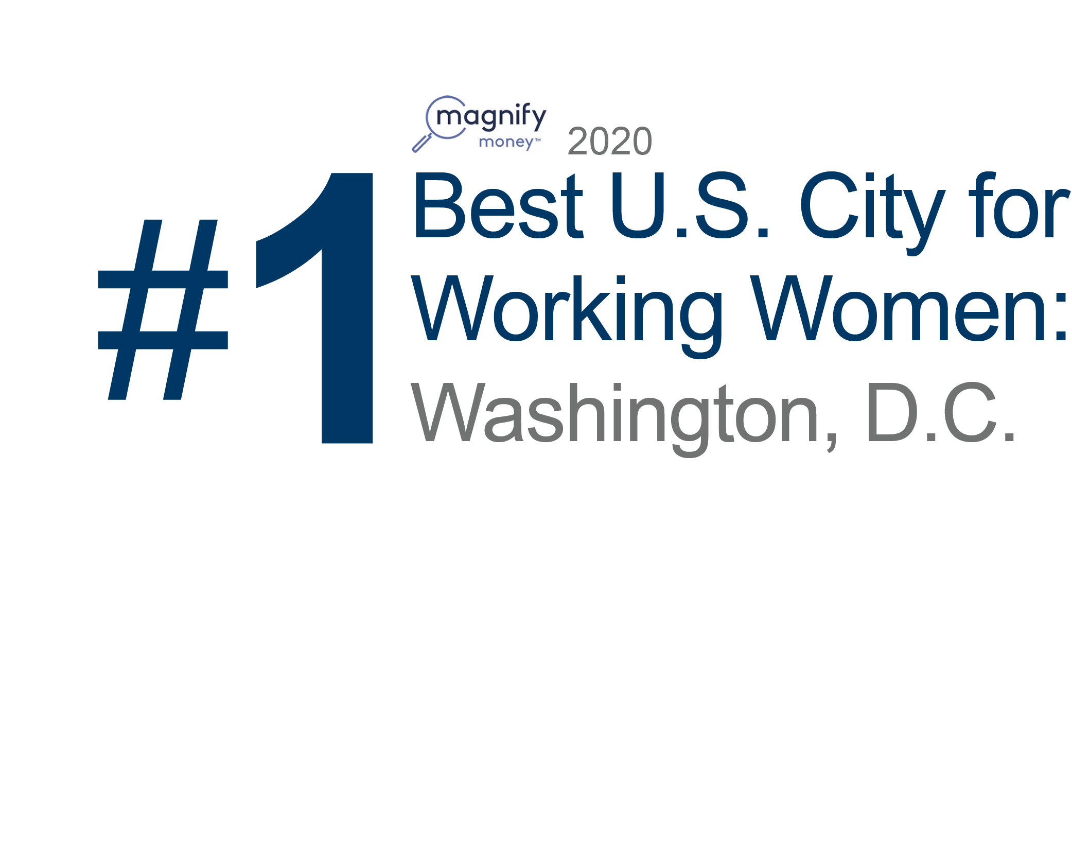 #1 Best U.S. City for Working Women